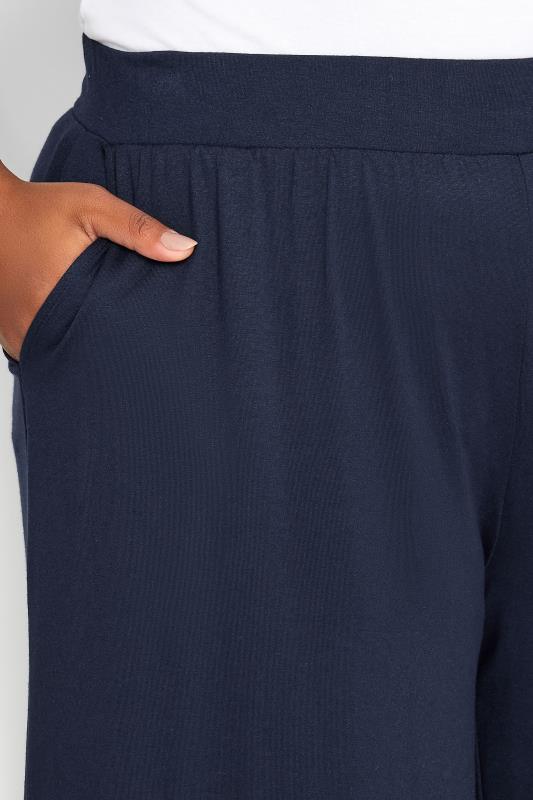 YOURS Plus Size Navy Blue Culottes | Yours Clothing 4
