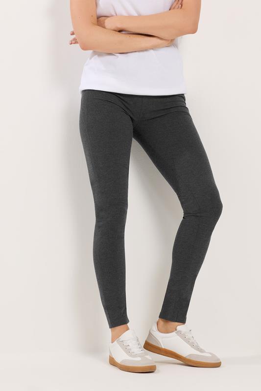 LTS Tall Women's Charcoal Grey Pocket Leggings | Long Tall Sally 1