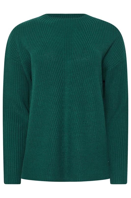 M&Co Dark Green Funnel Neck Knitted Jumper | M&Co 5