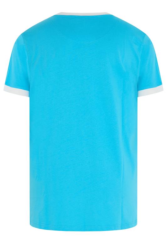 KAM Big & Tall Light Blue 'Santa Cruz' T-Shirt | BadRhino 2