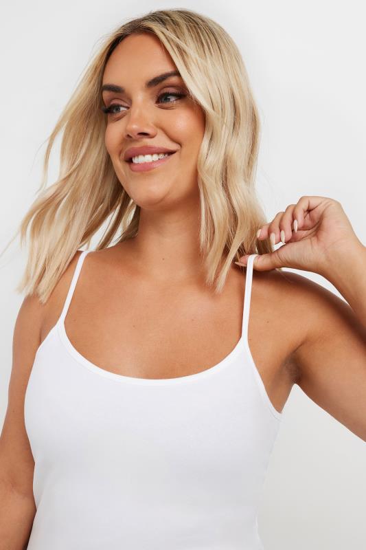 Plus Size White Cami Top | Yours Clothing 4