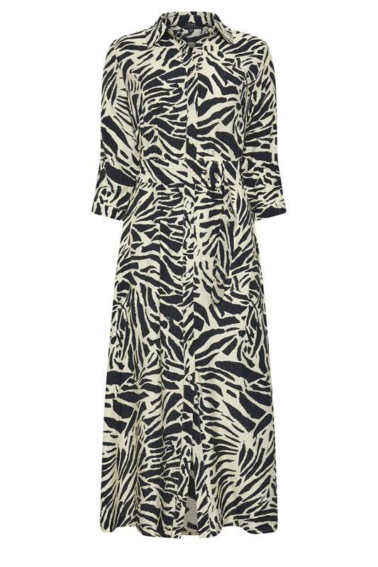  STAR Black Printed Shirt Dress
