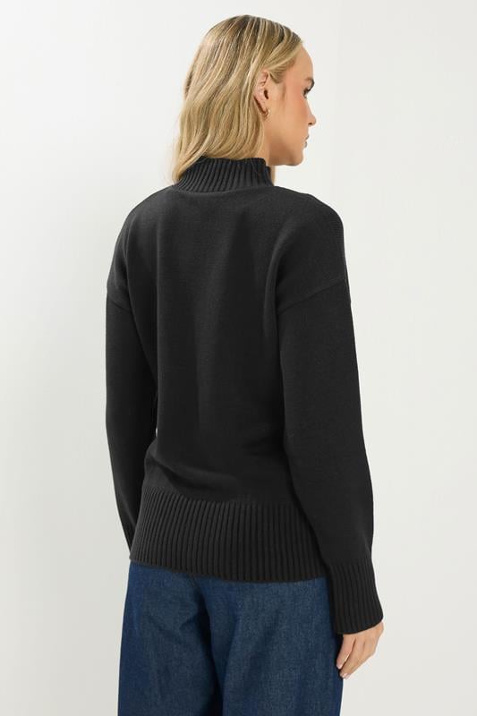 LTS Tall Women's Black High Neck Jumper | Long Tall Sally 2