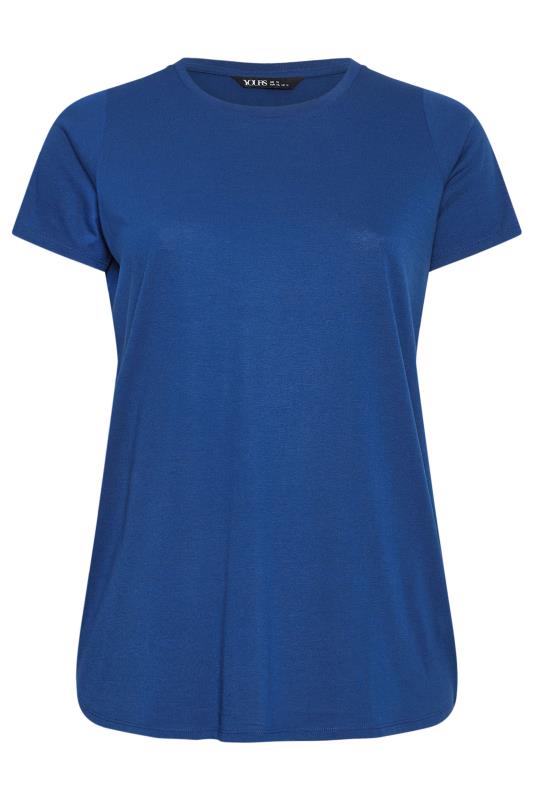 YOURS Plus Size Blue Short Sleeve T-Shirt | Yours Clothing 5