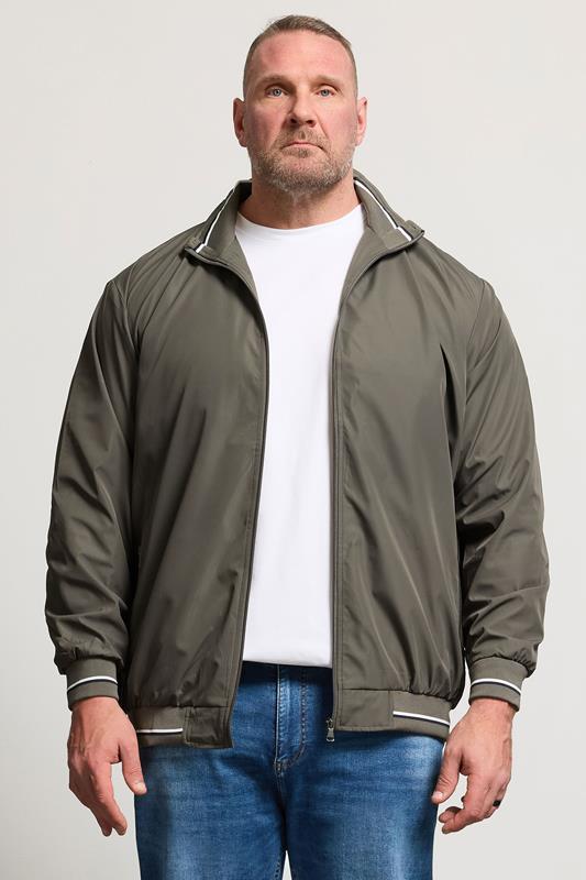 KAM Big & Tall Forest Green Lightweight Harrington Jacket