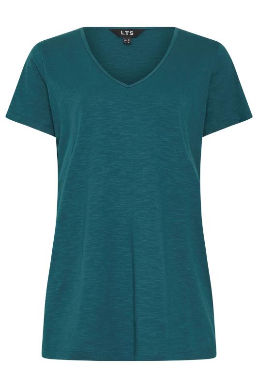 LTS Tall Women's Blue V-Neck Short Sleeve T-Shirt | Long Tall Sally 5