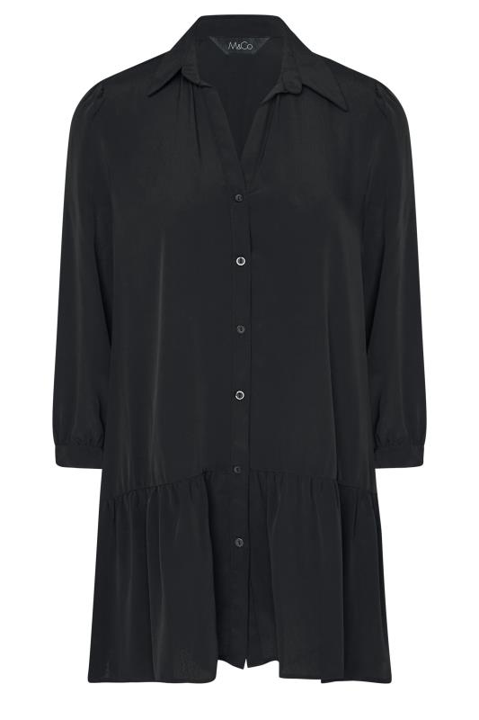 M&Co Black Frill Hem Shirt | M&Co 6