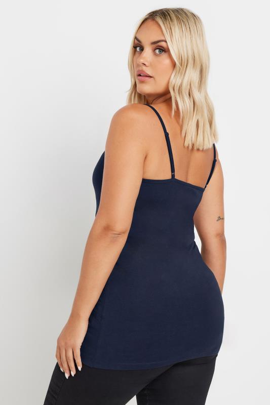 Plus Size Navy Blue Cami Top | Yours Clothing 3