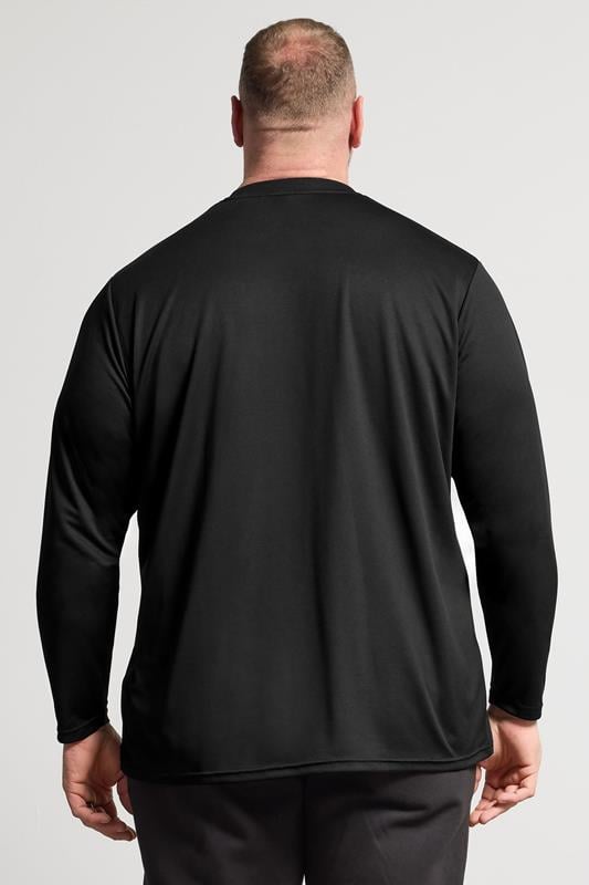IronRhino Big & Tall Black Performance Long Sleeve T-Shirt | BadRhino 2
