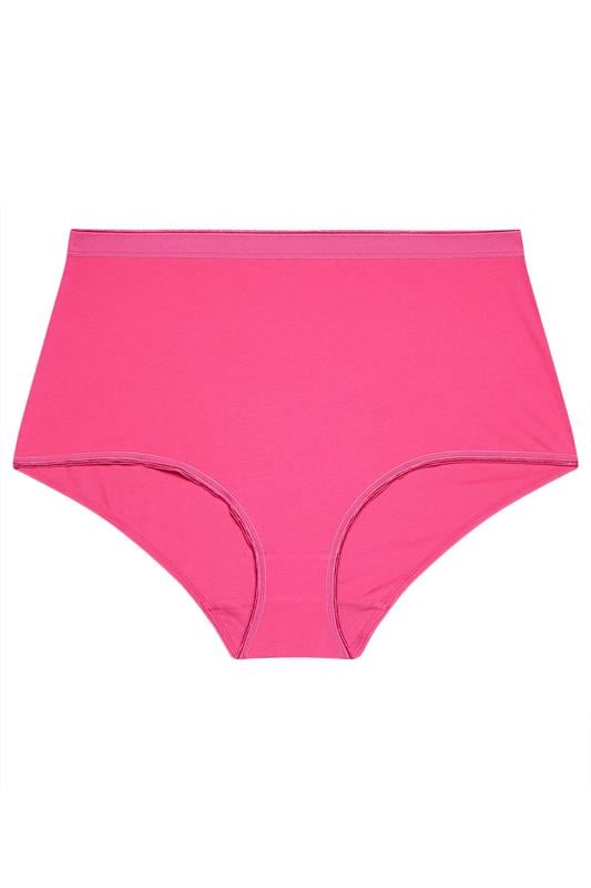 YOURSET 5 PACK Plus Size Pink Celestial Print Full Briefs | Yours Clothing 10