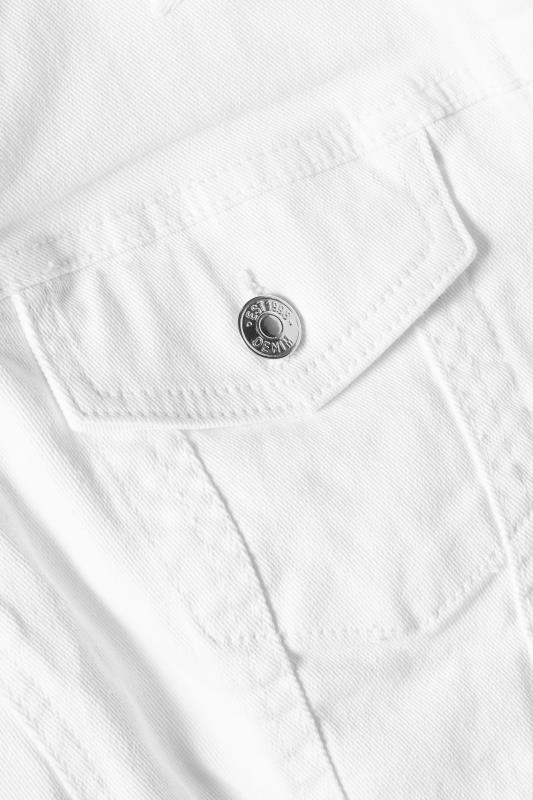 EVANS Plus Size White Denim Jacket | Evans  8