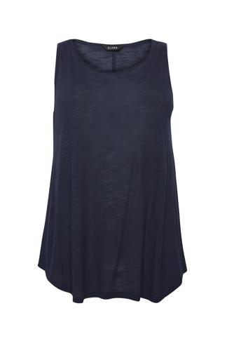 Slub Vest Navy | Evans