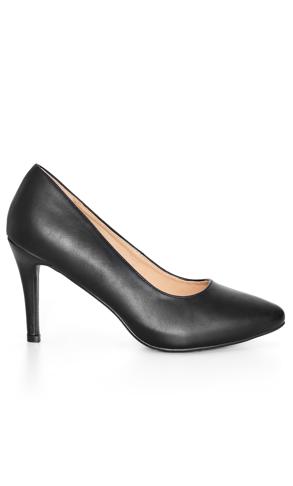 Jasmine Wide Fit Black Heel | Evans