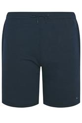 BadRhino Big & Tall Navy Blue Zip Pocket Jogger Shorts | BadRhino 3