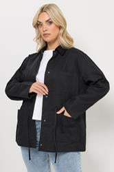 YOURS Plus Size Black Carpenter Jacket | Yours Clothing 3