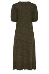 M&Co Khaki Green Animal Markings Keyhole Midi Dress | M&Co 7