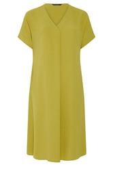 EVANS Curve Green Pleat Midi Dress