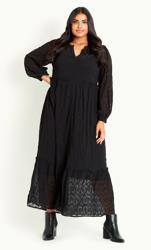 Tiered Black Maxi Dress 1