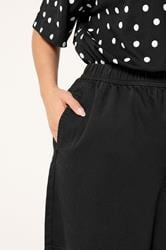 YOURS Plus Size Blacked Washed Denim Shorts | Yours Clothing 4