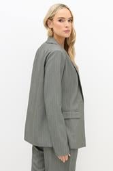 LTS PREMIUM Tall Grey Stripe Formal Blazer | Long Tall Sally 4