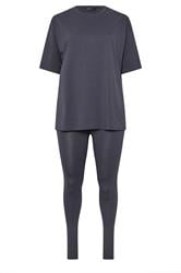 YOURS Curve Grey T-Shirt & Legging Set