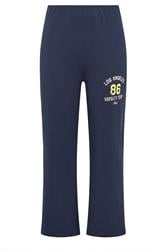 LIMITED COLLECTION Plus Size Navy Blue '86' Straight Leg Leggings | Yours Clothing 5