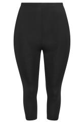 YOURS Plus Size 2 PACK Black Butterfly Print Cropped Leggings | Yours Clothing 8