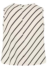 YOURS Plus Size Cream Stripe Vest Top | Yours Clothing 2