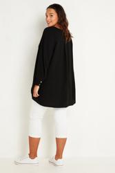Plus Size Relaxed Hi Lo Shirt Black 4
