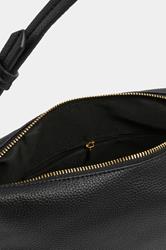 Black Button Strap Tote Bag | Yours Clothing 4
