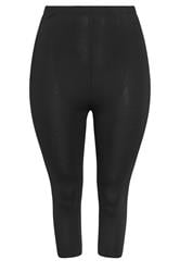 YOURSET 2 PACK Plus Size Black Daisy Cropped Leggings | Yours Clothing 9
