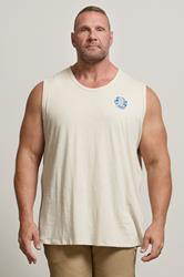 JACK & JONES Big & Tall 2 PACK Moonbeam White & Black Vests | BadRhino 3