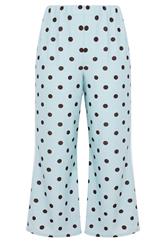 LIMITED COLLECTION Plus Size Blue Polka Dot Side Stripe Trousers | Yours Clothing 6