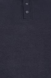 BadRhino Big & Tall Navy Blue Diamond Quilted Button Sweatshirt | BadRhino 2