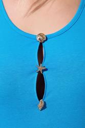 LIMITED COLLECTION Plus Size Blue Shell Button Vest Top | Yours Clothing 4