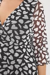 YOURS Plus Size Black Heart Tunic Top | Yours Clothing 5