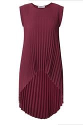 YOURS LONDON Curve Purple Pleated Top