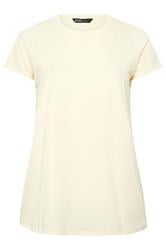 YOURS Curve Butter Yellow Core T-Shirt