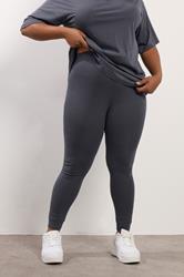 YOURS Plus Size Grey Leggings | Yours Clothing 3