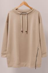 EVANS Plus Size Beige Brown Sweatshirt | Evans 6