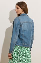 M&Co Blue Mid Wash Denim Jacket | M&Co 5