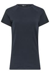 LTS Tall Women's Navy Blue Ribbed T-Shirt | Long Tall Sally 5