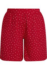 YOURS Plus Size Red Polka Dot Crinkle Shorts | Yours Clothing 5