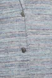 YOURS LUXURY Plus Size Blue Marl Button Front Midi Jacket | Yours Clothing 6