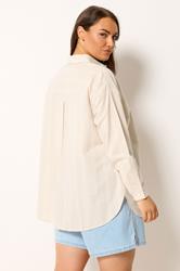 YOURS Plus Size Pink Stripe Button Shirt | Yours Clothing 4