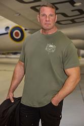 BadRhino Big & Tall Olive Green Skull Emblem Graphic T-Shirt | BadRhino 1