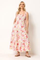 YOURS Plus Size White Floral Tiered Sundress | Yours Clothing 3
