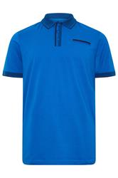 BadRhino Big & Tall Blue Chambray Pocket Polo Shirt | BadRhino 5