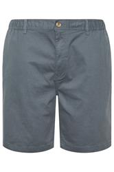 D555 Big & Tall Grey Stretch Shorts