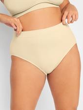 Nude Seamless Light Control High Waisted Full Briefs | Yours Clothing 3